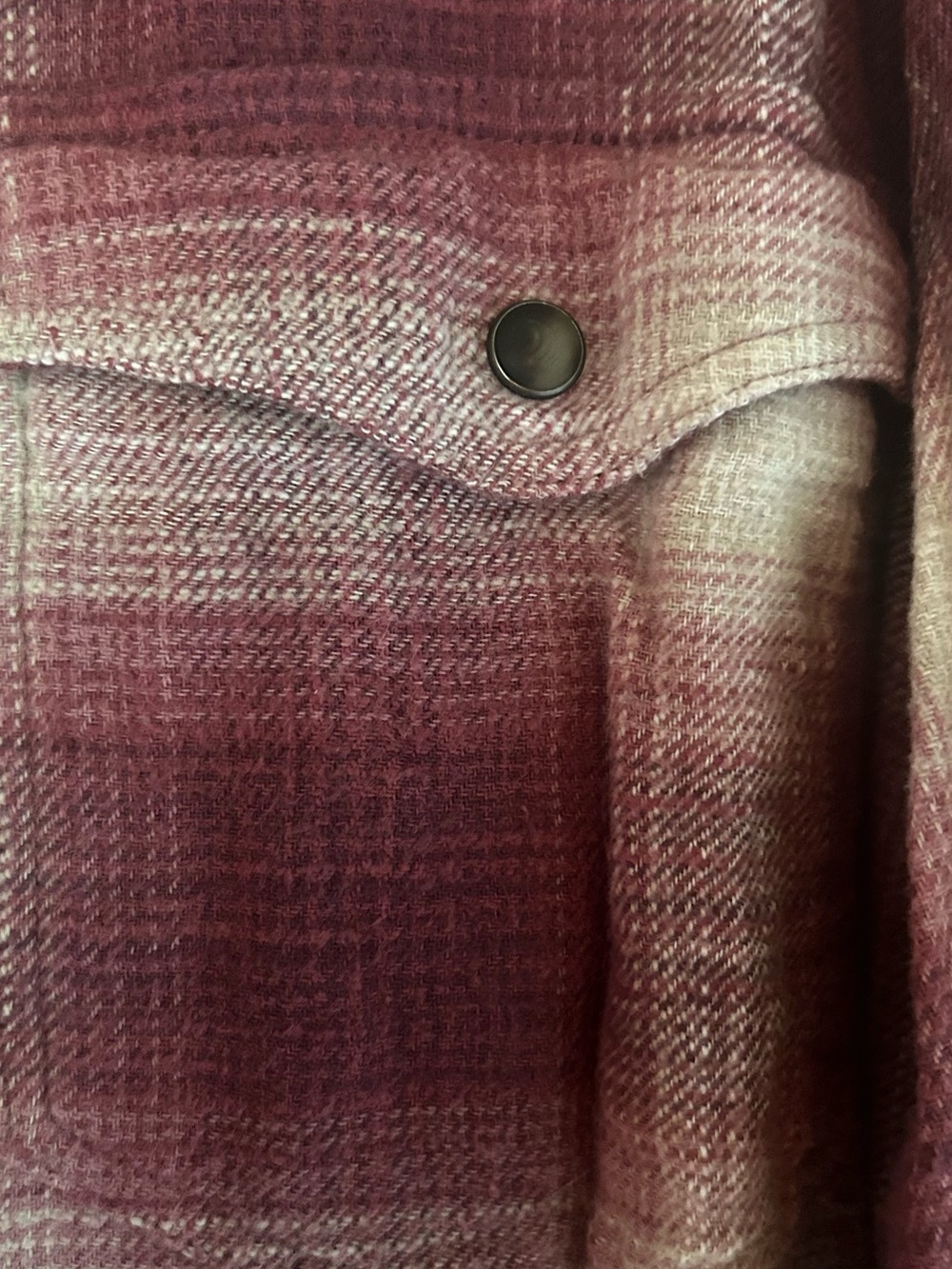 American Eagle Red Plaid Oversized Shirt - Picture 2 of 6